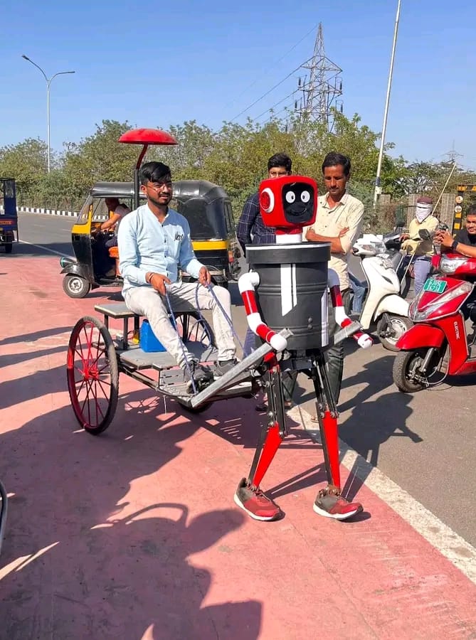 An E-Rickshaw in Surat city